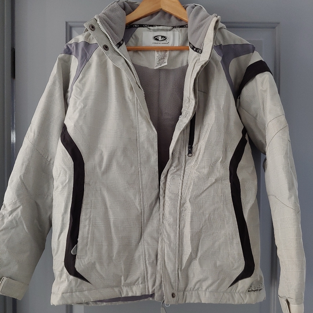 Woman's White and Black Jacket